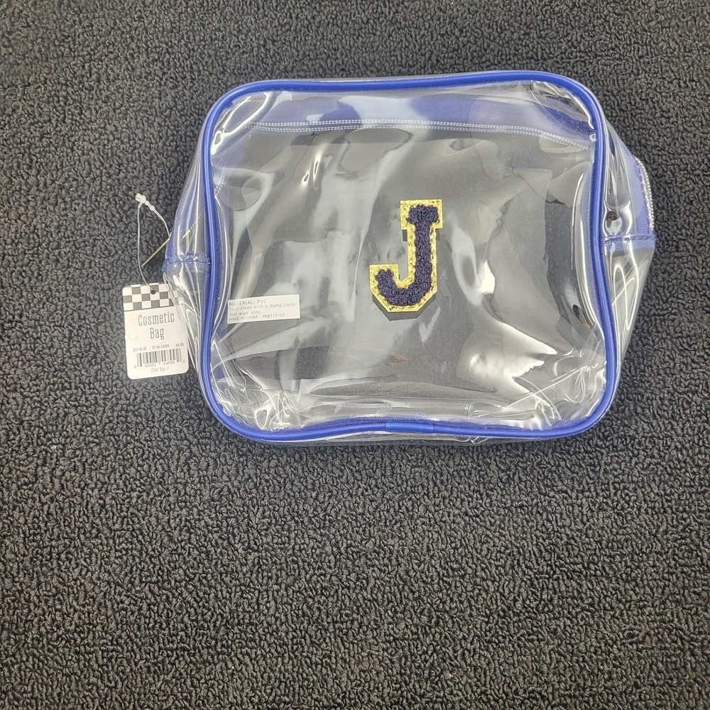 Clear Monogram Bag with J Patch Is Cosmetology Bag